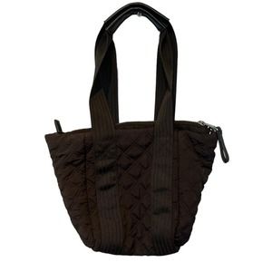 Isaac Mizrahi Black Quilted Mini Tote